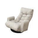 Modern With Metal Frame Swivel Game Lounge Chair With Adjustable Headrest And Waist Support, 360 Degree Rotatable Leisure Chair For Living Room - Gray by HouseOfZazla