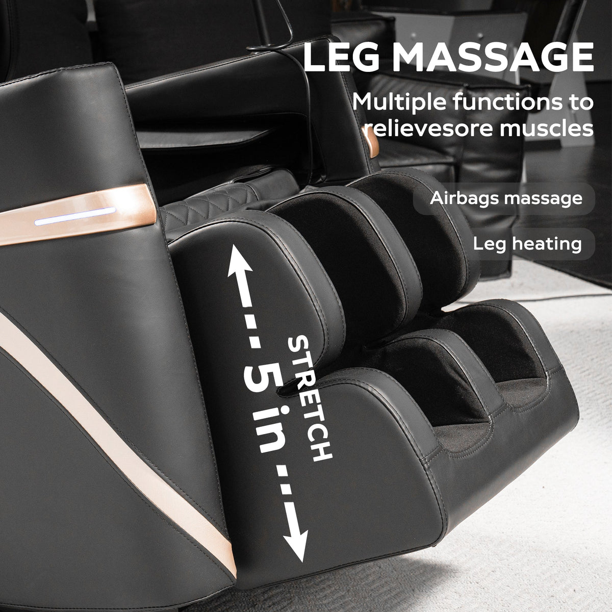 2026 Massage Chair Recliner with Zero Gravity & Full Body Air Pressure, photo 9 of 10
