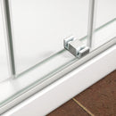 43"-48" W x 76" H Brushed Nickel Reversible Double Bypass Sliding Shower Door by HouseOfZazla