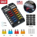6-Way Fuse Box Holder with LED Indicator by LJGDeals