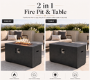 42-Inch Outdoor Fire Pit Table