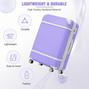 24 IN Luggage 1 Piece with TSA lock, Expandable Lightweight Suitcase Spinner Wheels, Vintage Luggage,Purple