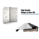 36 x 80 FRP Entry Door Slab with Frosted Glass