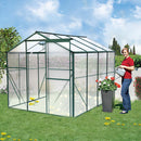 Polycarbonate Greenhouse - 6'x8' Heavy Duty Walk-in Plant Garden Greenhouse