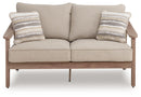 Harmony Headlands - Loveseat With Cushion - Natural / Gray by Unique Piece Furniture