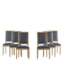 French Country Style Dining Chair With Upholstered Seating And Fluted Legs