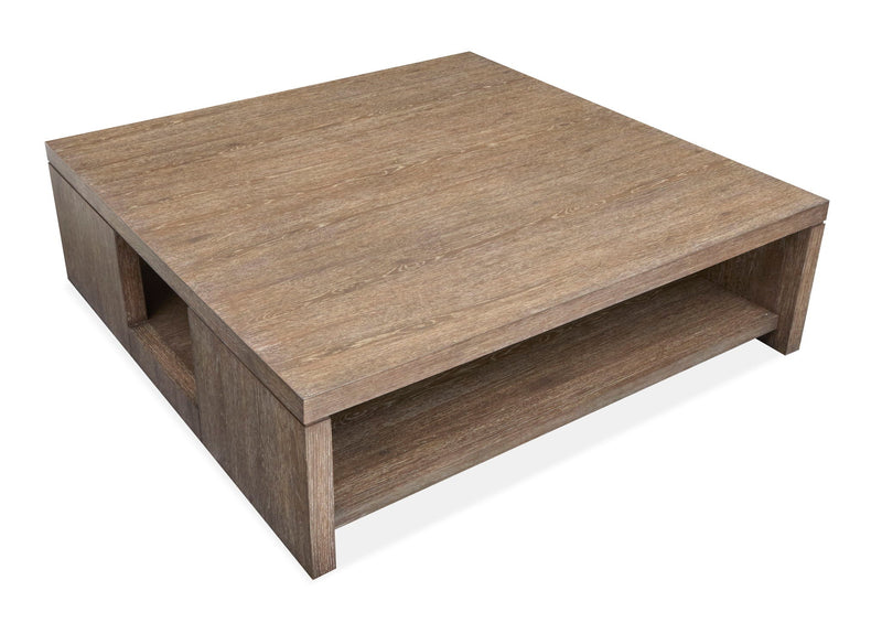 Cypress - Square Cocktail Table With Casters - Spiced Brown, photo 5 of 6