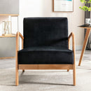 Classic Mid-Century Modern Accent Chairs, Open Framed Armchair With Cushioning by Unique Piece Furniture