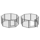 16 Panels Heavy Duty Metal Playpen with door,31.7"H Dog Fence Pet Exercise Pen for Outdoor