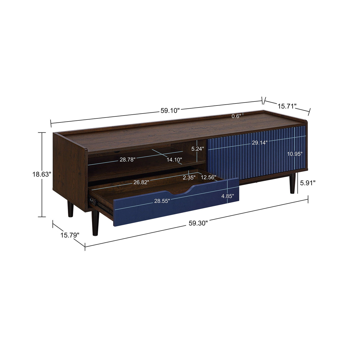 Duane - Fluted TV Stand, photo 22 of 24