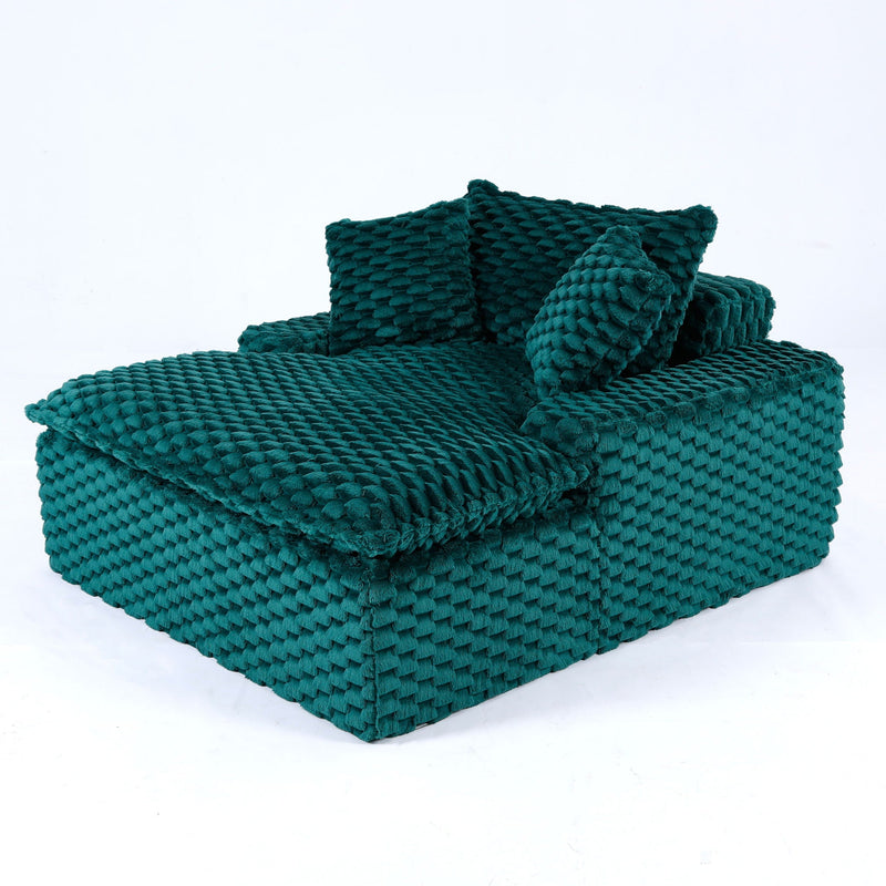 Comfort Bearing Sofa With 2 Pillows And 1 Backrest - Green, photo 11 of 12