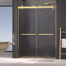 Dual Sliding Frameless Shower Door 56-60 in W x 75 in H by HouseOfZazla