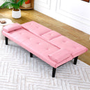 Sofa Bed With Foldable Design And Cup Holder