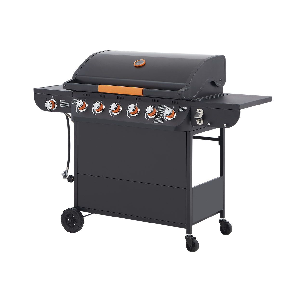 6 Burner BBQ Propane Gas Grill with Side Burner, photo 9 of 10