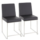 Fuji - Contemporary Modern Elegance High Back Dining Chair (Set of 2) by HouseOfZazla