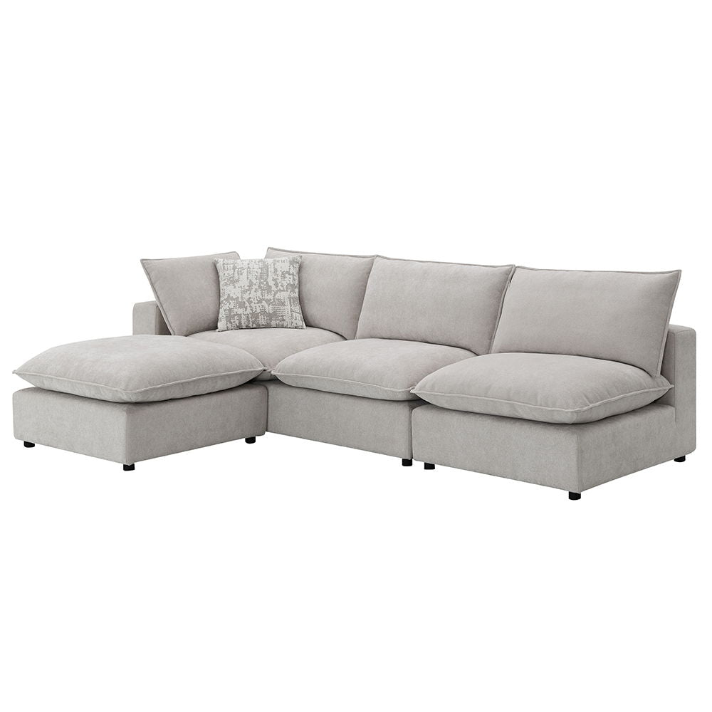 Marisa - Modular Ottoman - Beige Boucle, photo 5 of 6