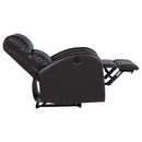 Grant Upholstered Power Recliner Chair Brown