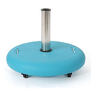 Wheelie Round Umbrella Base with Stainless Steel Holder by HouseOfZazla
