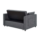 Sienna - Tufted Convertible Sleeper Sofa With Chaise - Gray by HouseOfZazla