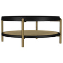 Benson - Round Table With Storage Shelf by HouseOfZazla