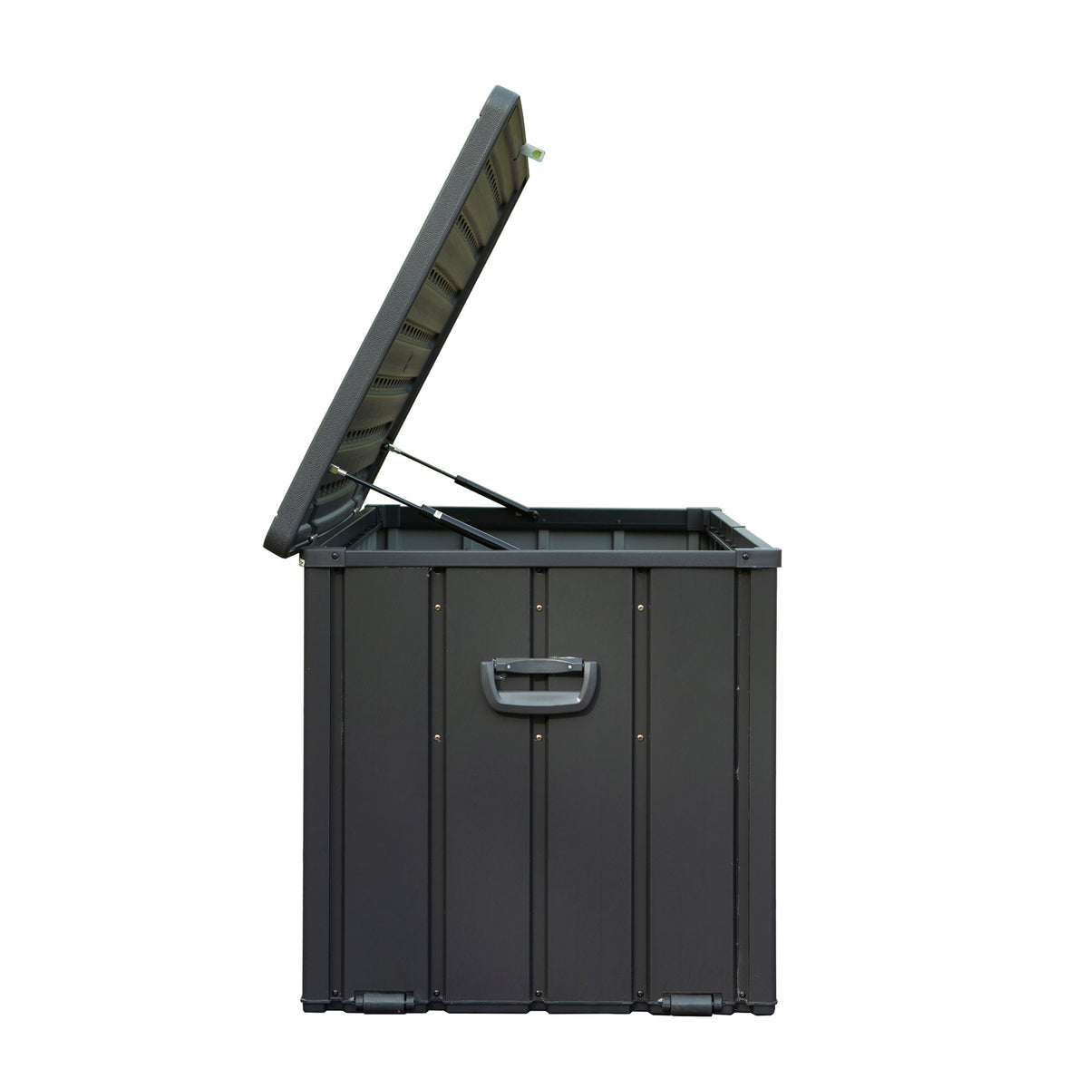100 Gallon Outdoor Storage Deck Box - Waterproof, Dark Gray, photo 6 of 7