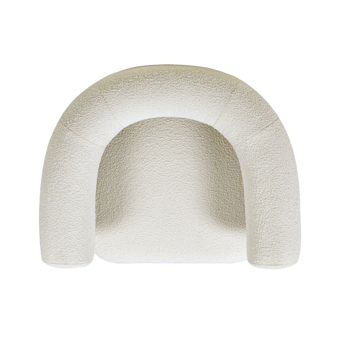 Fuji - Barrel Accent Arm Chair - Ivory White, photo 4 of 7