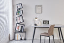 5-Tier Metal Geometric Bookshelf