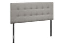 Full Size Upholstered Headboard Only, Transitional - Gray by HouseOfZazla