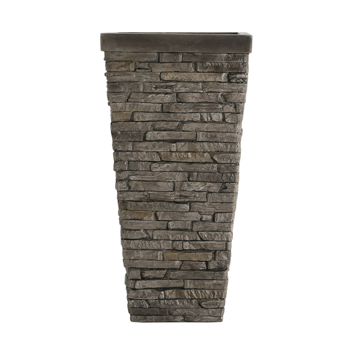 Tall Stone-Effect Square Planter, photo 9 of 10