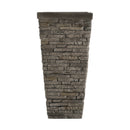 Tall Stone-Effect Square Planter by HouseOfZazla