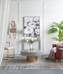 Unique Capiz Coffee Table & Pedestal Base by HouseOfZazla