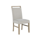 Vanilla - Real Marble Dining Table And Chair Set With Upholstery - Beige / Natural by HouseOfZazla