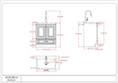 Lawrence - Laundry Cabinet With Faucet And Stainless Steel Sink by HouseOfZazla