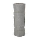 Classic Flower Planter With Magnesium Oxide Material - Stone Gray by HouseOfZazla