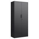 2 Door File Cabinet With Lock, 4 Adjustable Shelves, Heavy-Duty by HouseOfZazla