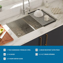 Modern Double Bowl Undermount Sink Design With 10" Deep Basins by HouseOfZazla
