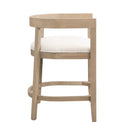 Modern Rubberwood Counter Stool Set With Upholstered Seats by HouseOfZazla