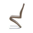 Tony - Dining Chairs (Set of 2) - Brown / Beige by HouseOfZazla