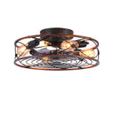 20'' Mounting Type Caged Ceiling Fan with Lights and Remote Control by HouseOfZazla