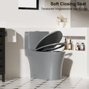 1 Piece Toilet With Dual Flush And Soft Closing Seat by HouseOfZazla