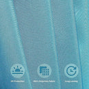 9' Patio Umbrella Replacement Canopy Outdoor Table Market Yard Umbrella Replacement Top Cover, Turquoise