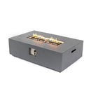 Volon - Rectangular Fire Pit Table, Propane Powered, 50,000 BTU - Light Gray by HouseOfZazla
