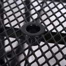 Square Outdoor Steel Picnic Table, With Umbrella Pole by HouseOfZazla