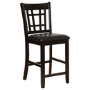 Danford - 5 Piece Counter Height Dining Set With Upholstered Stools - Espresso