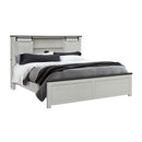 Avery - King Bedroom Set With Bookcase Headboard, Low Profile Bed, Spacious Drawers - Beige by HouseOfZazla