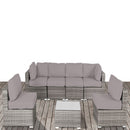 Seating Set With Cushions Handcrafted Wicker Design by HouseOfZazla