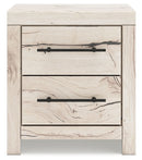 Lawroy - Two Drawer Night Stand - Light Natural