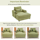 Modern Style Armchair Chaise Lounge Sofa Couch With Movable Storage Ottoman, USB Ports, Cup Holders, Phone Holder, Side Pockets by HouseOfZazla