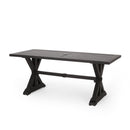 Outdoor Aluminium Dining Table, Antique Matte