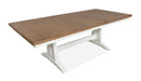 Kingston - Extendable Trestle Dining Table - Whisper White And Cerused Nutmeg by Unique Piece Furniture